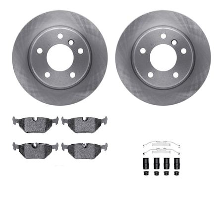 6612-31111, Rotors With 5000 Euro Ceramic Brake Pads Includes Hardware